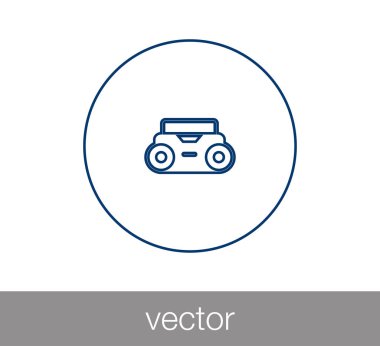 radyo simgesi illüstrasyon