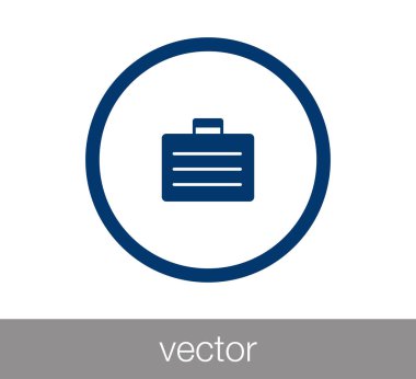 Evrak Çantası Düz Simgesi