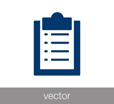 basit denetim listesi simgesi.