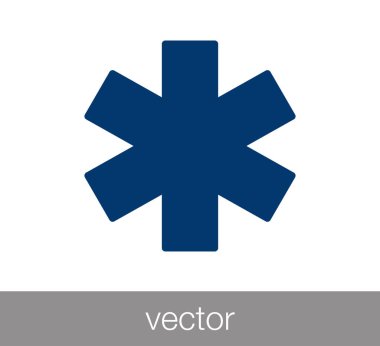 tıbbi işareti simgesi.