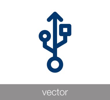 USB işareti simgesi.