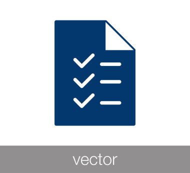 basit denetim listesi simgesi.