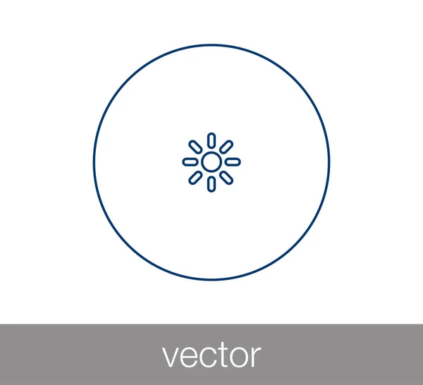 Ícone de luz solar . — Vetor de Stock