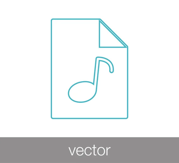 Diseño del icono Nota — Vector de stock