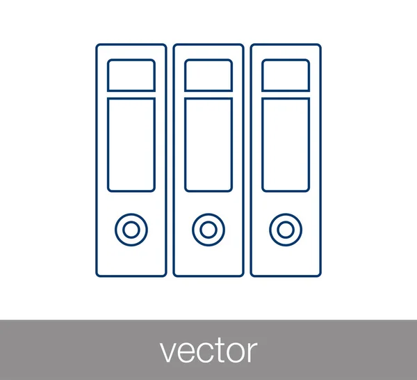 Archive Icône plate — Image vectorielle