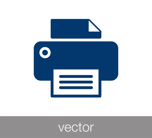 Het pictogram van de printer van Office — Stockvector