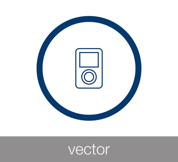 Icono del reproductor Mp-3 — Vector de stock