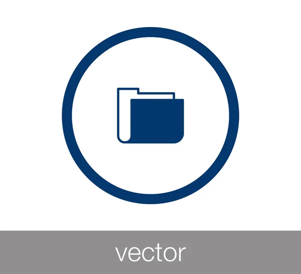 Icono de carpeta simple — Vector de stock