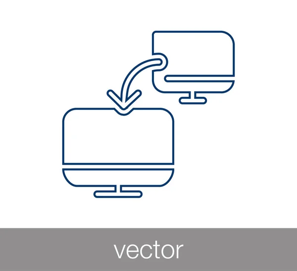Ilustração do ícone de transferência — Vetor de Stock