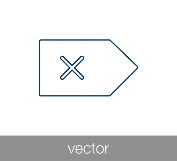 Ikona uzavření podepsat. — Stockový vektor