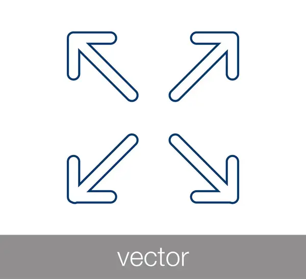 Ikon szimbólum áthelyezése. — Stock Vector
