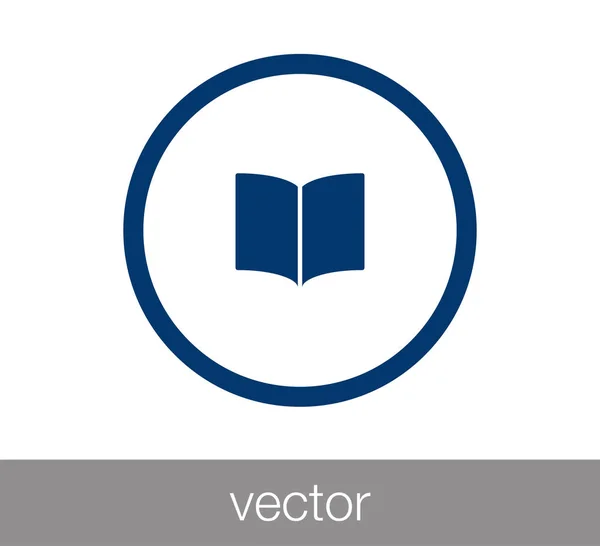 Libro Icono plano — Vector de stock