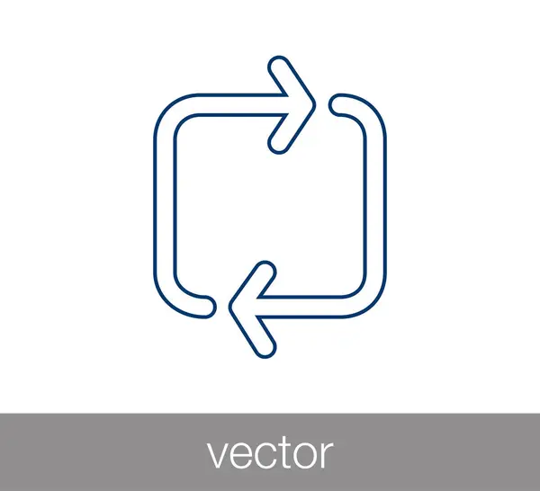 Reload szimbólum ikon. — Stock Vector