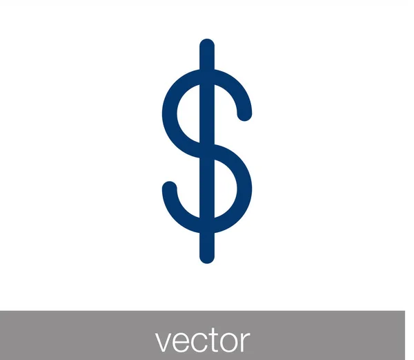 Icono del dinero. Icono financiero . — Archivo Imágenes Vectoriales