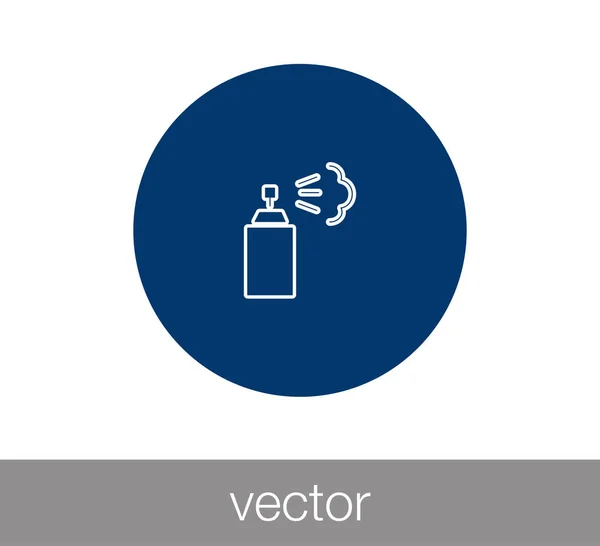 Vaporiser icône plate — Image vectorielle