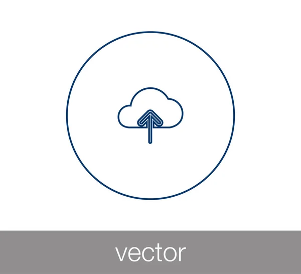 Nahrát ikonu s šipka nahoru — Stockový vektor