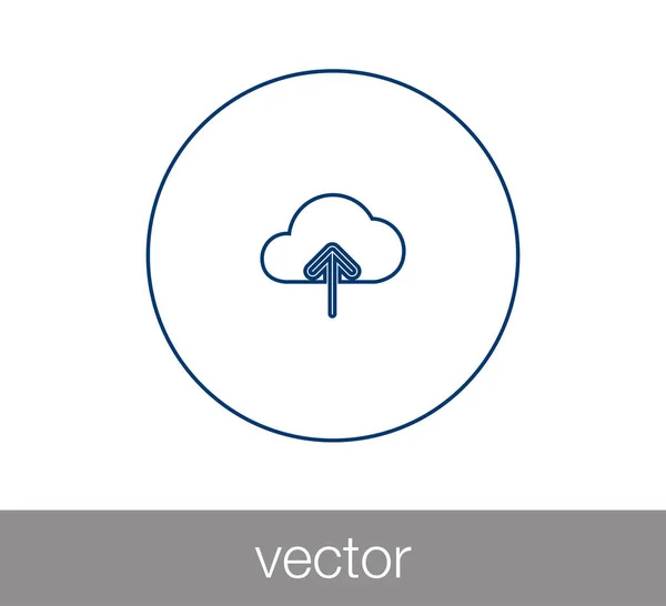 Subir icono con flecha hacia arriba — Vector de stock