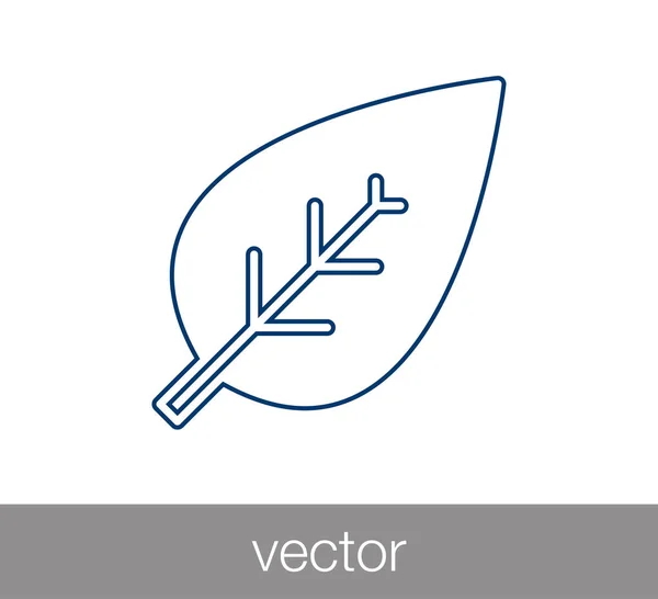 Leaf web icon. — Stock Vector