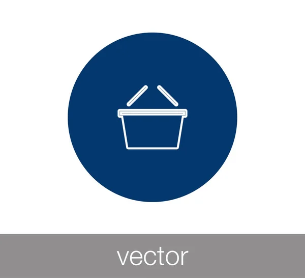 Shopping basket icon. — Stock Vector