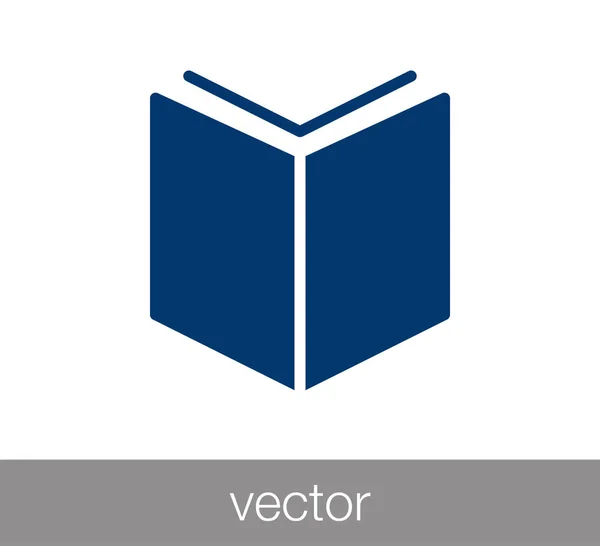 Libro Icono plano — Vector de stock