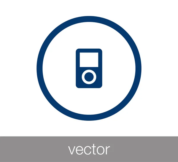 Icono del reproductor Mp-3 — Vector de stock