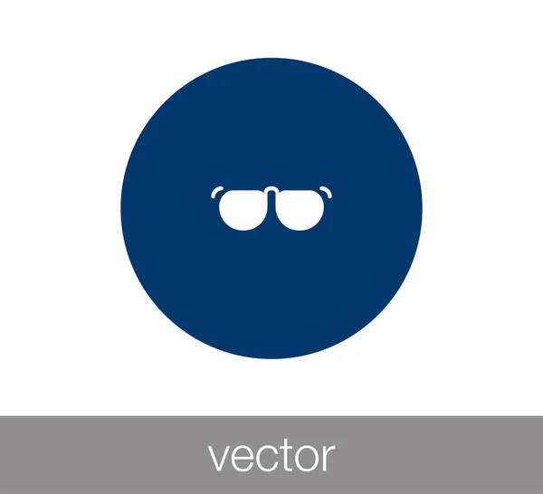 Gafas Icono plano — Vector de stock