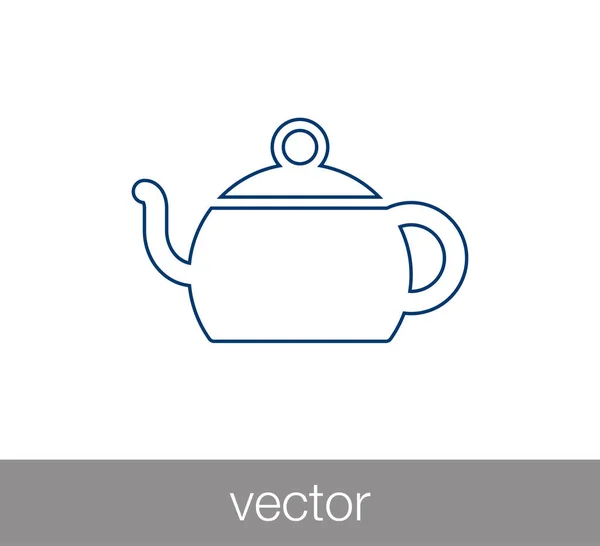 Diseño del icono de la taza de té — Vector de stock