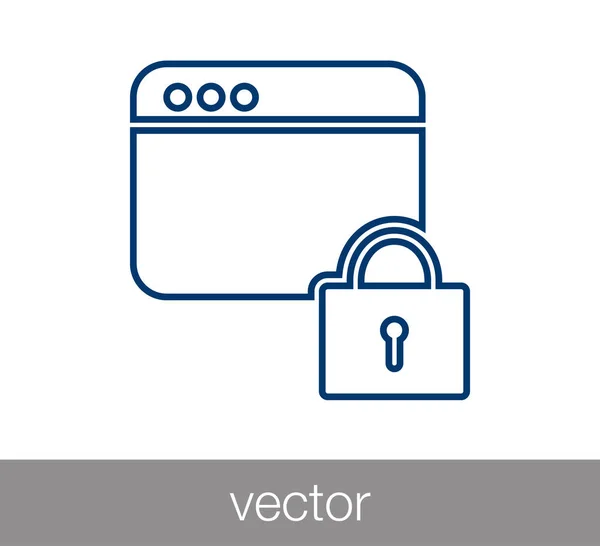 Ventana o icono de programación — Vector de stock