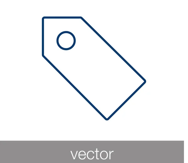 Icono de marcador. Etiqueta icono . — Vector de stock