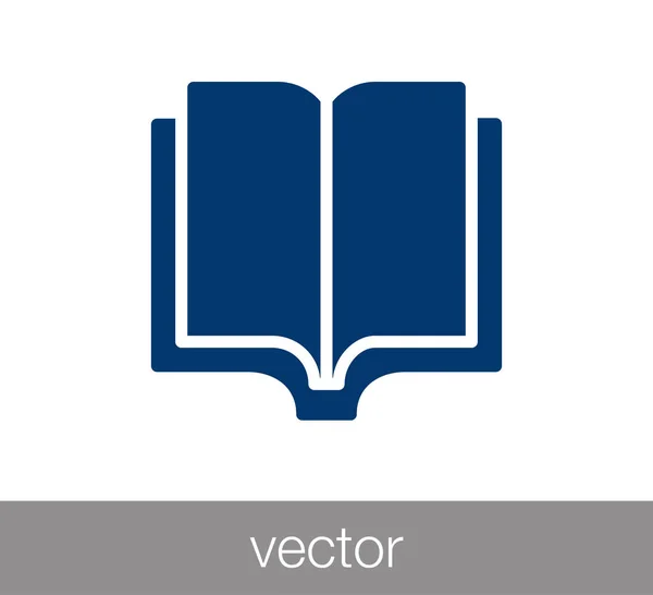 Libro Icono plano — Vector de stock