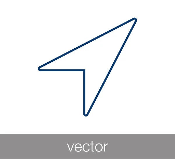Navigeringsikonen pilen — Stock vektor