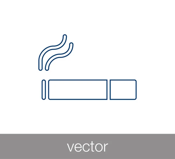 Zone fumeurs icône signe — Image vectorielle