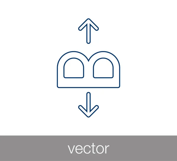 Icône geste tactile . — Image vectorielle