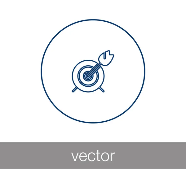 Objetivo icono simple — Vector de stock