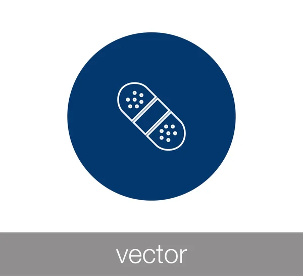 Plaster flat icon. — Stock Vector