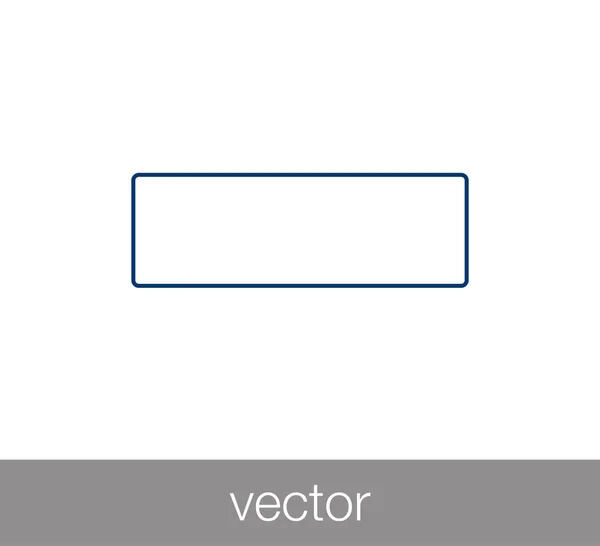 Moins icône plate . — Image vectorielle