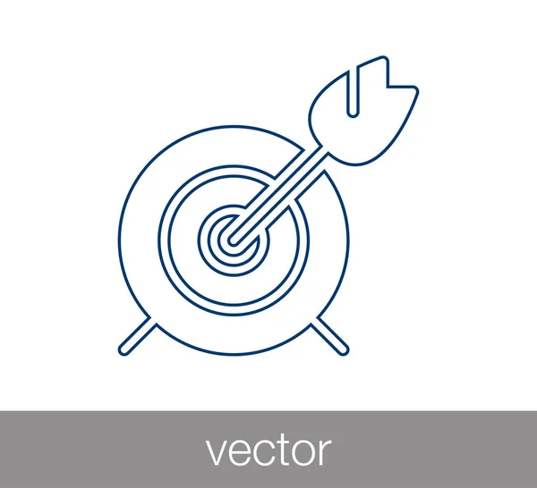 Einfaches Symbol im Visier — Stockvektor