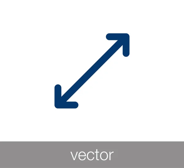Ikona nástroje měřítko — Stockový vektor