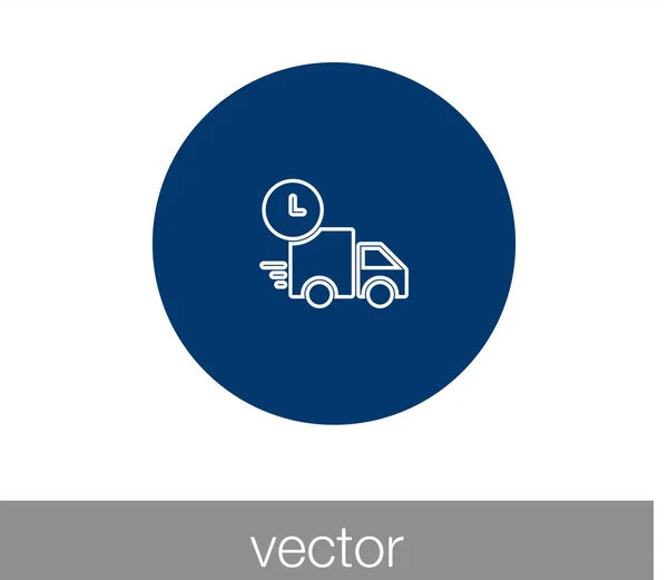 LKW-Ikone. Lieferung-Symbol. — Stockvektor