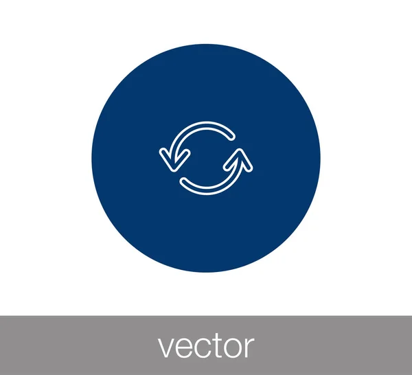 Reload szimbólum ikon. — Stock Vector