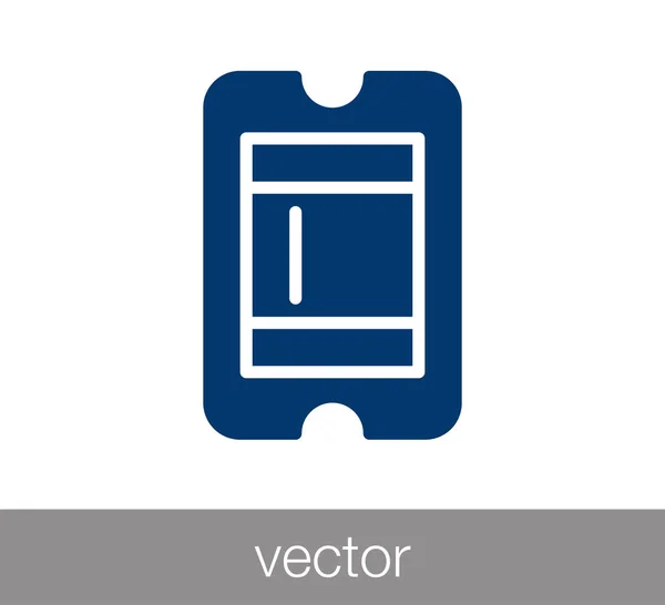 Иллюстрация значка билета — стоковый вектор