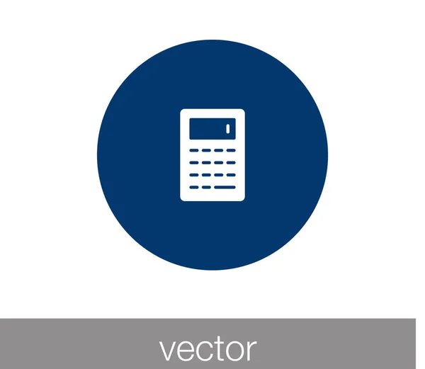 Ícone plano da calculadora — Vetor de Stock