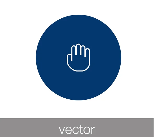 Icône de geste tactile. icône de main. main icône du curseur. écran tactile cu — Image vectorielle