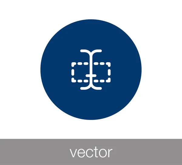 Szöveg kurzor ikonja. — Stock Vector