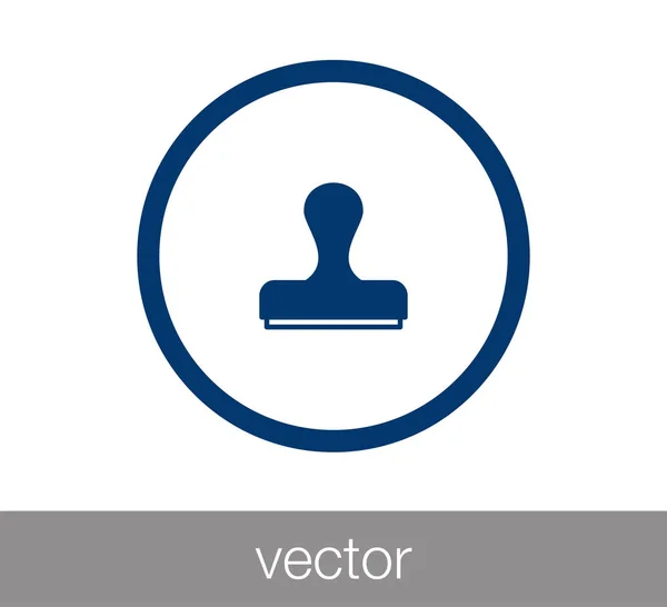 Pictogram van het gereedschap stempel — Stockvector