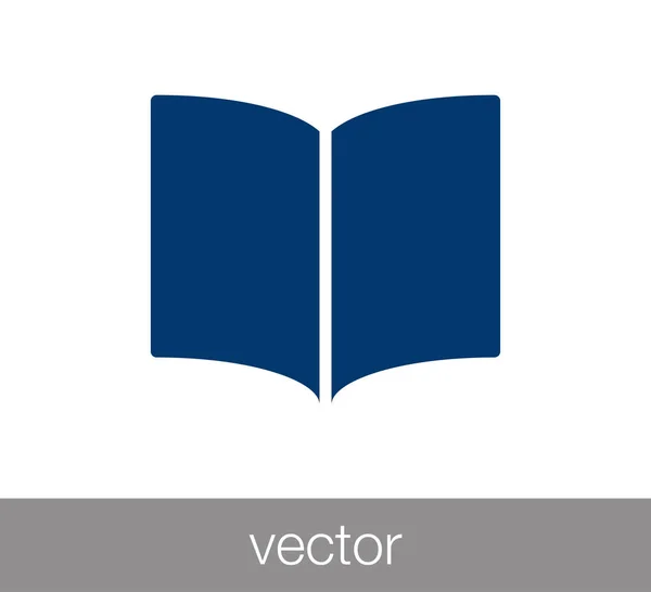 Libro Icono plano — Vector de stock