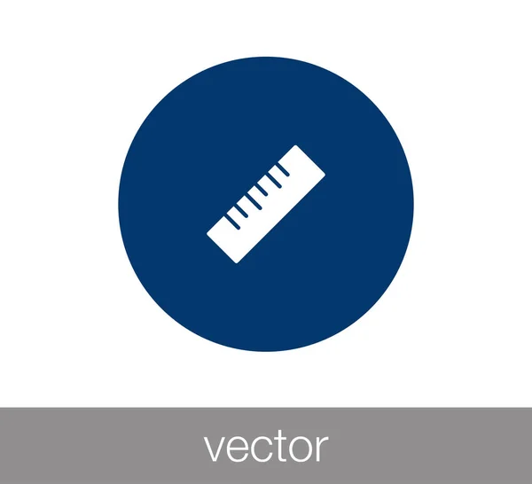 Herrscher flach Ikone — Stockvektor