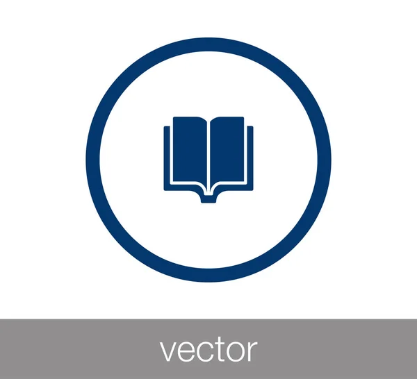 Könyv lapos ikon — Stock Vector