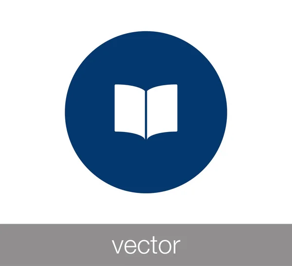 Libro Icono plano — Vector de stock