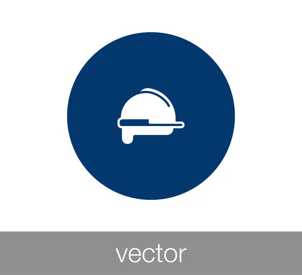 Pictogram van de helm van de arbeider — Stockvector